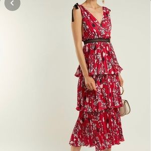 Self-Portrait floral midi dress